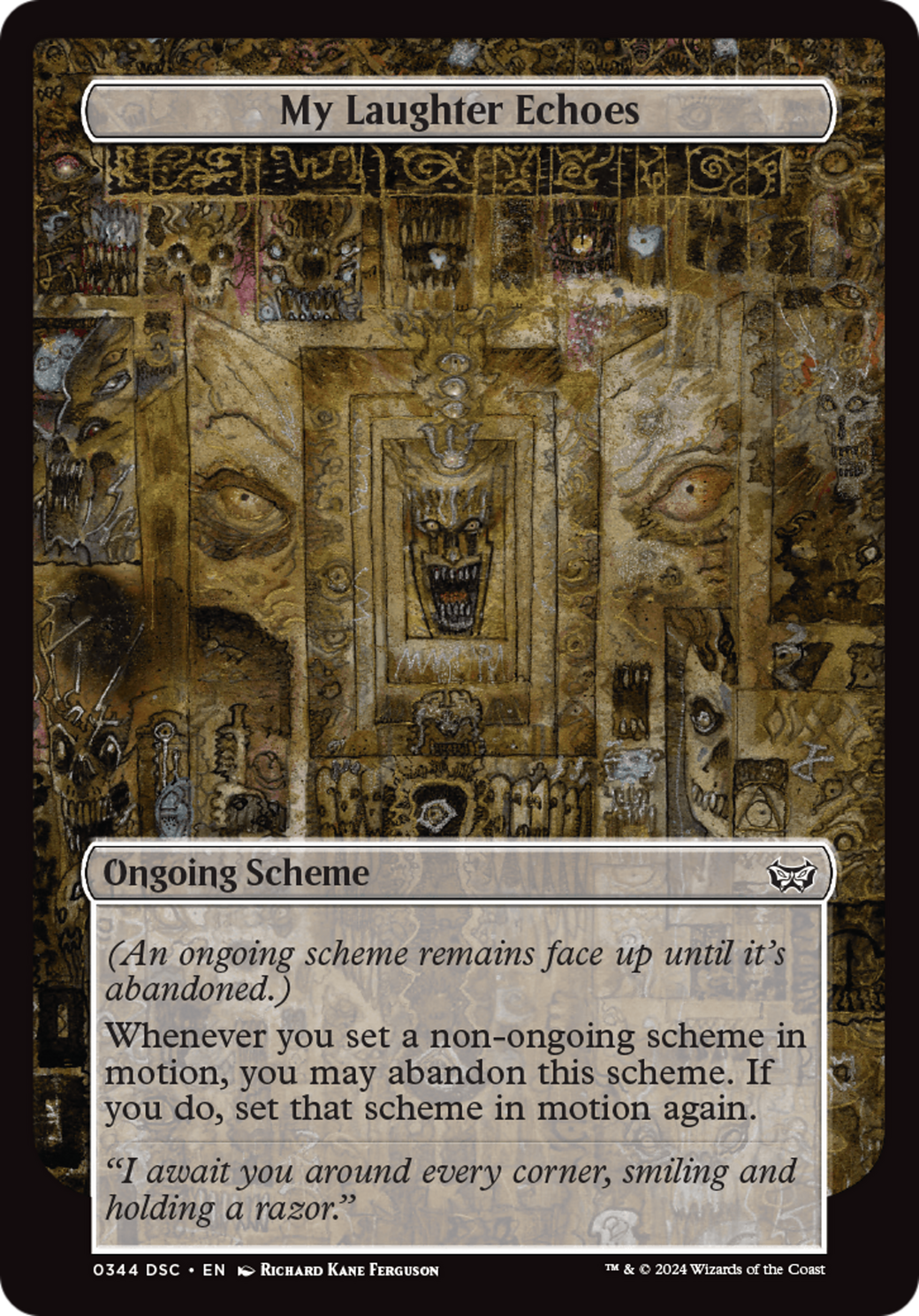 Image of My Laughter Echoes (Full Art) (A:DSC-344) - Duskmourn: House of Horror Commander
