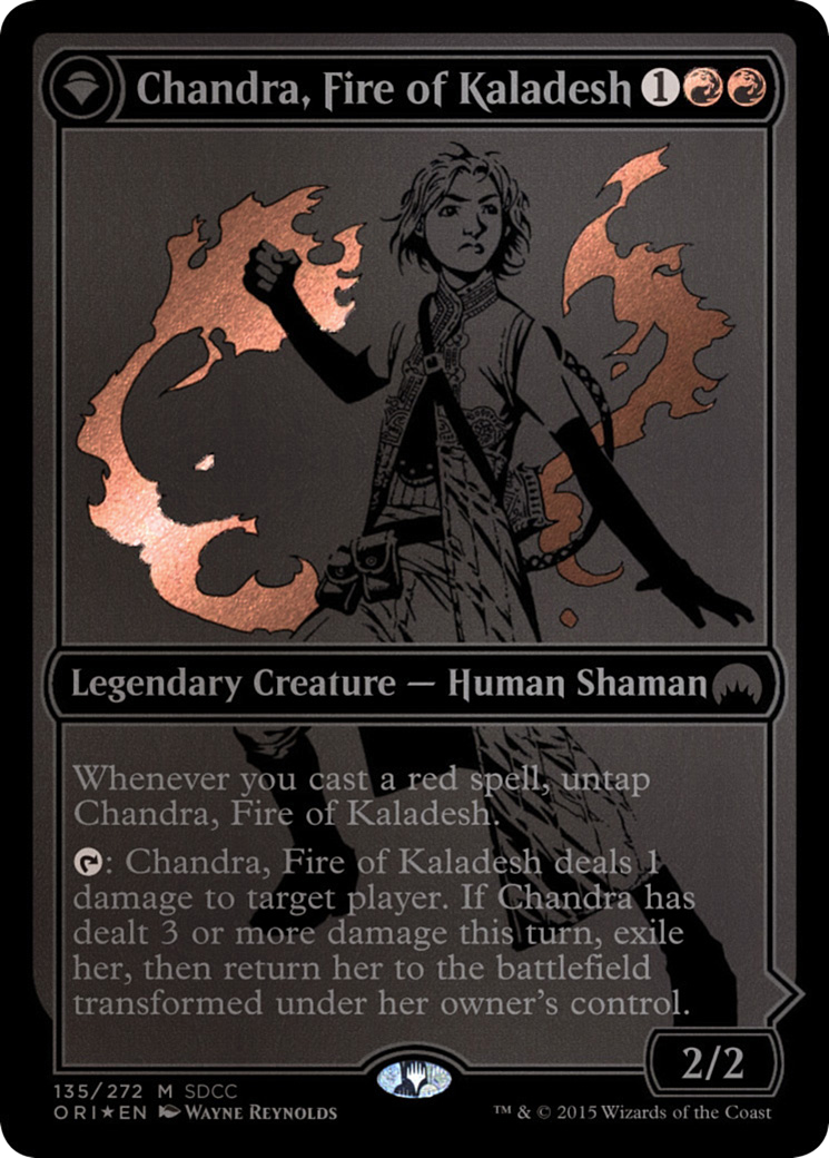 Image of Chandra, Fire of Kaladesh (SDCC 2015 Exclusive) (MEDIA-135) - San Diego Comic-Con 2015: (originpwdfc) Foil