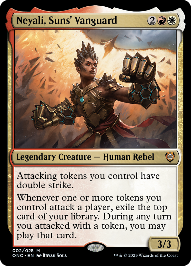Image of Neyali, Suns' Vanguard (ONC-002) - Phyrexia: All Will Be One Commander