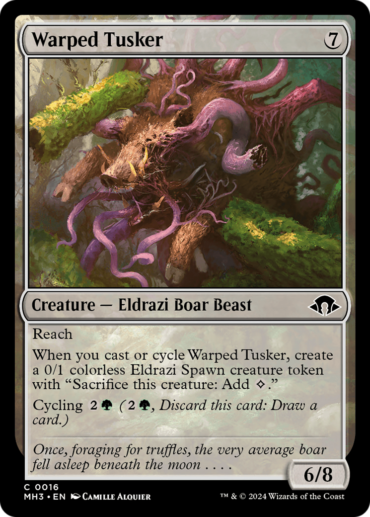Image of Warped Tusker (MH3-016) - Modern Horizons 3 Foil