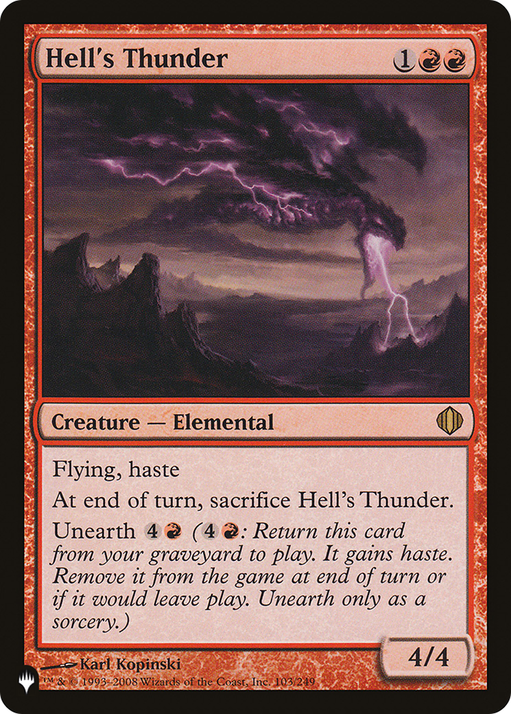 Image of Hell's Thunder (LIST-103/249) - The List