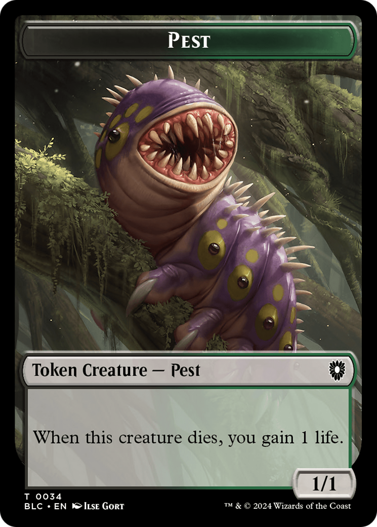 Image of Pest (TBLC-034) - Bloomburrow Commander Tokens Foil