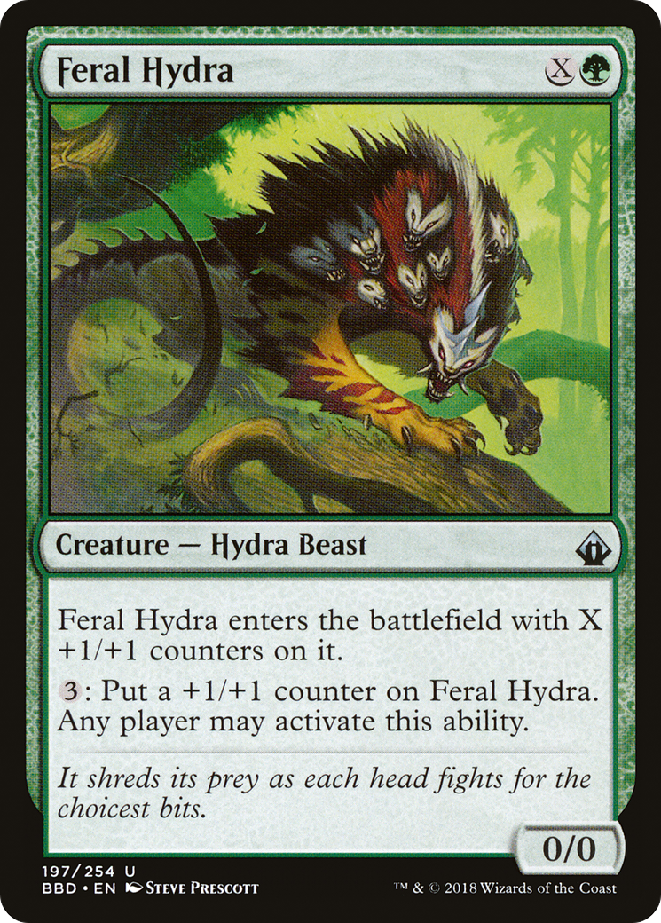 Image of Feral Hydra (BBD-197) - Battlebond Foil