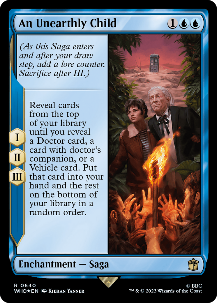 Image of An Unearthly Child (Surge Foil) (WHO-640) - Doctor Who Foil