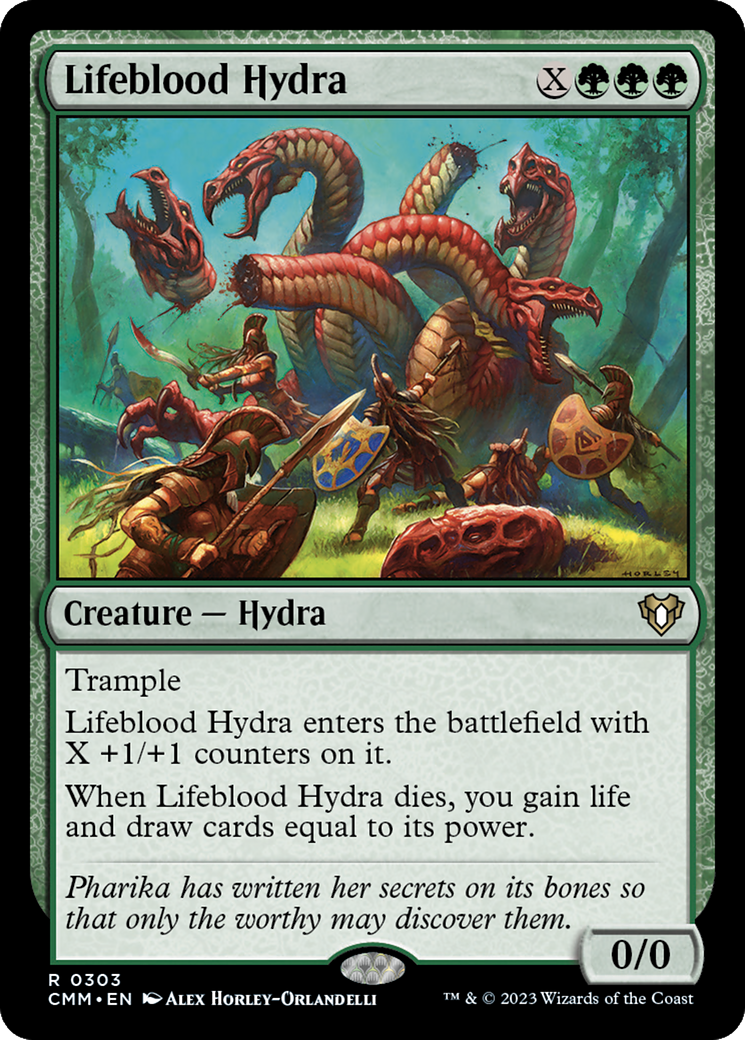 Image of Lifeblood Hydra (CMM-303) - Commander Masters Foil