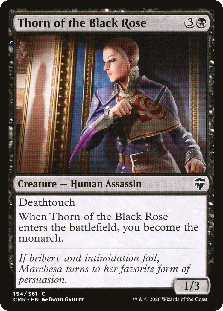 Image of Thorn of the Black Rose (CMR-154) - Commander Legends Foil
