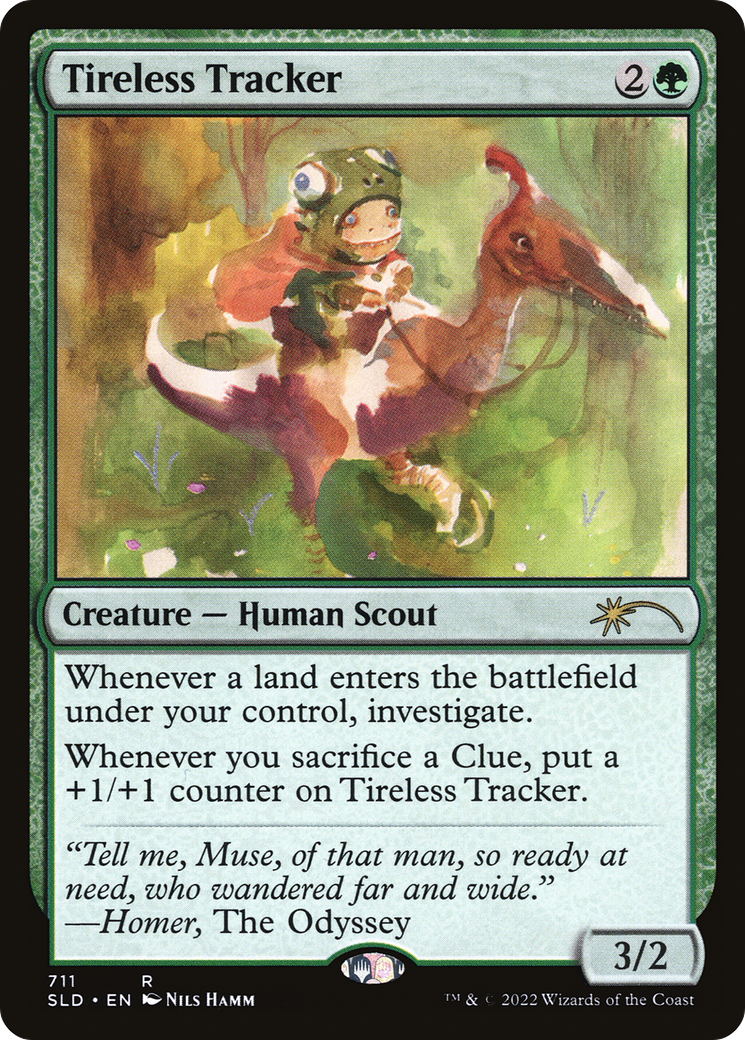 Image of Tireless Tracker (711) (SLD-711) - Secret Lair Drop Foil