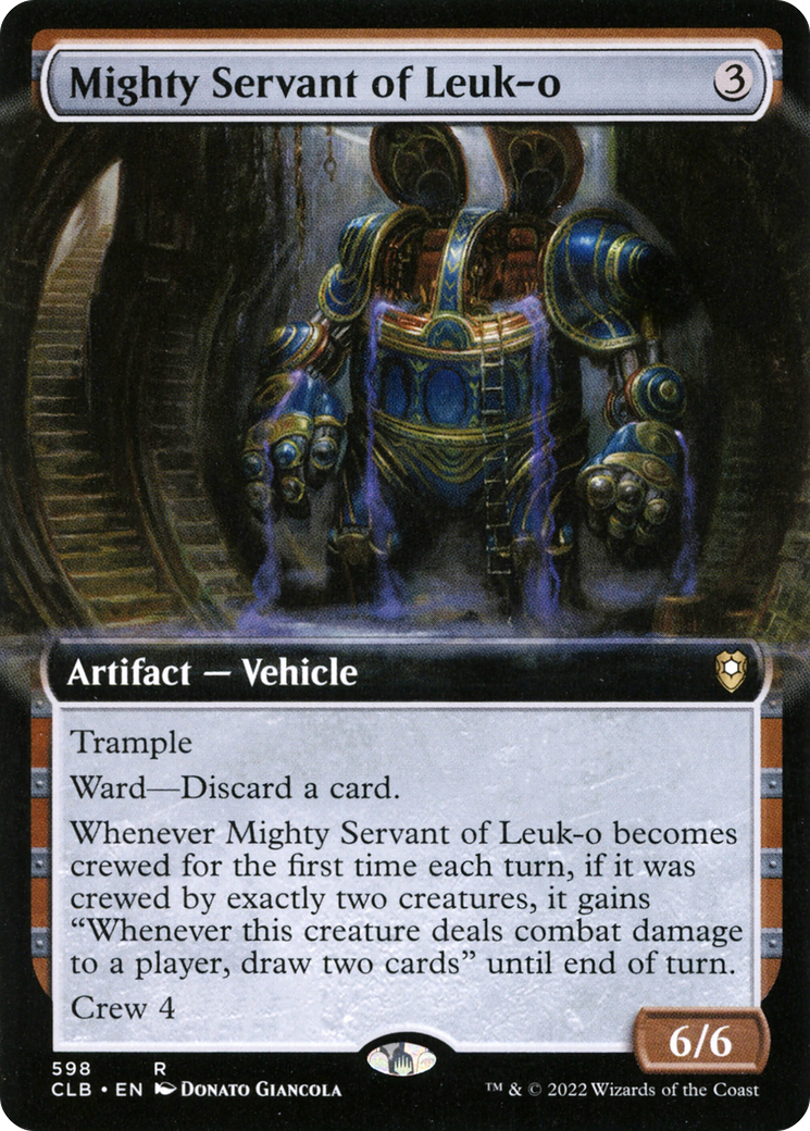 Image of Mighty Servant of Leuk-o (Extended Art) (CLB-598) - Commander Legends: Battle for Baldur's Gate: (Extended Art)