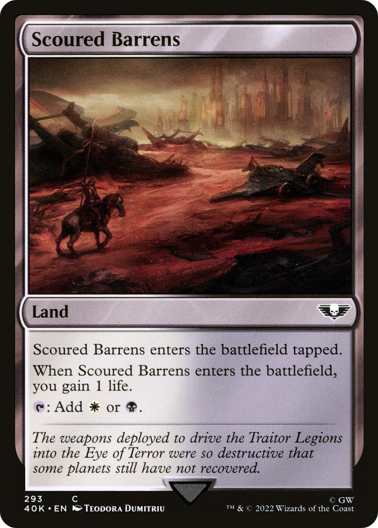 Image of Scoured Barrens (40K-293) - Warhammer 40,000 Commander