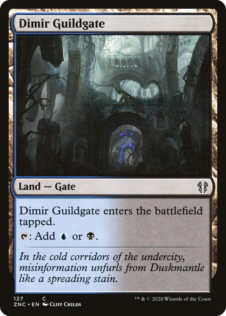 Image of Dimir Guildgate (ZNC-127) - Zendikar Rising Commander