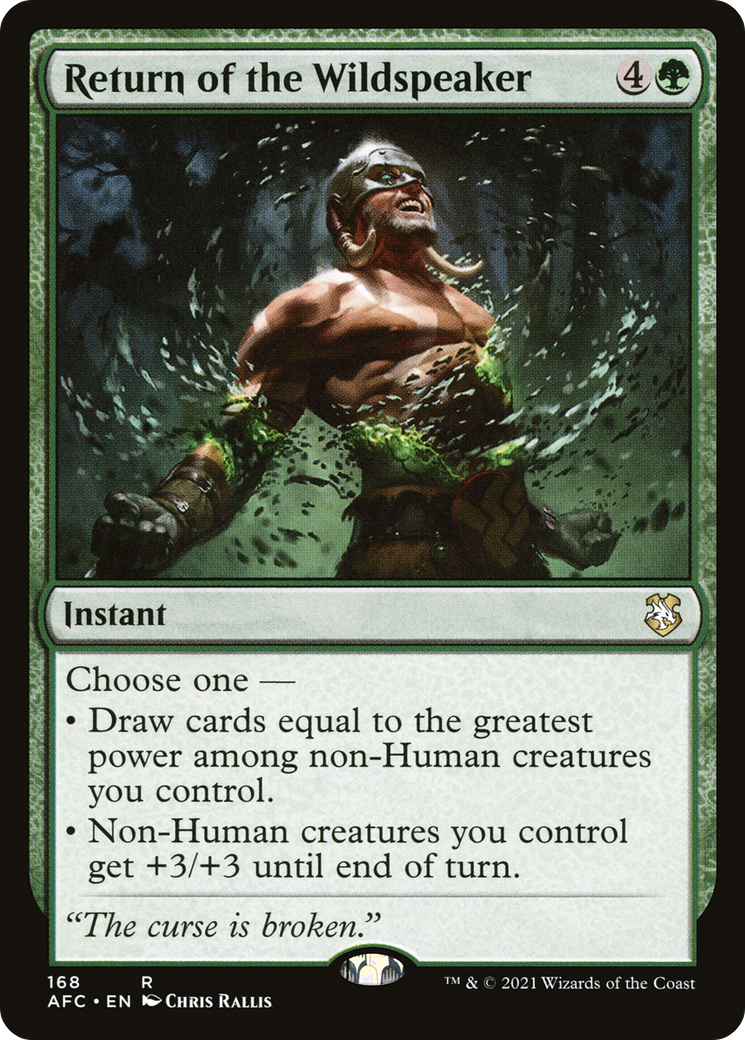 Image of Return of the Wildspeaker (AFC-168) - Forgotten Realms Commander