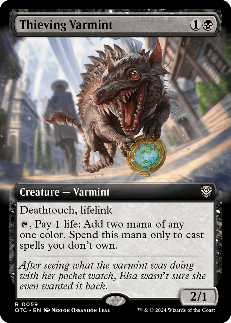 Image of Thieving Varmint (Extended Art) (OTC-059) - Outlaws of Thunder Junction Commander: (Extended Art)