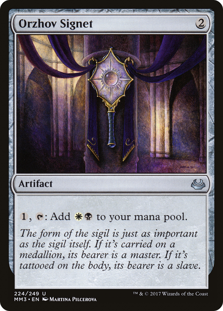 Image of Orzhov Signet (MM3-224) - Modern Masters 2017 Foil