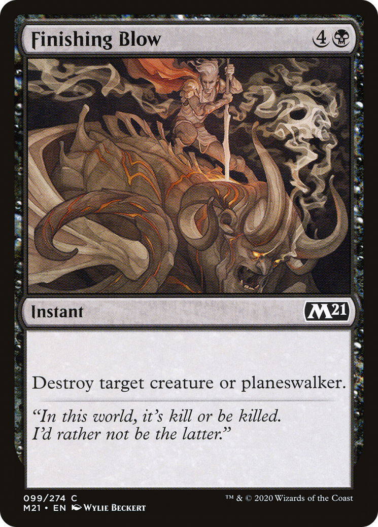 Image of Finishing Blow (M21-099) - Core Set 2021 Foil