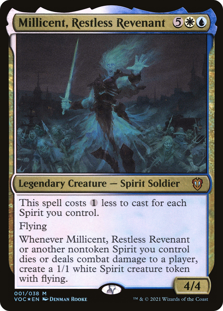Image of Millicent, Restless Revenant (VOC-001) - Crimson Vow Commander Foil