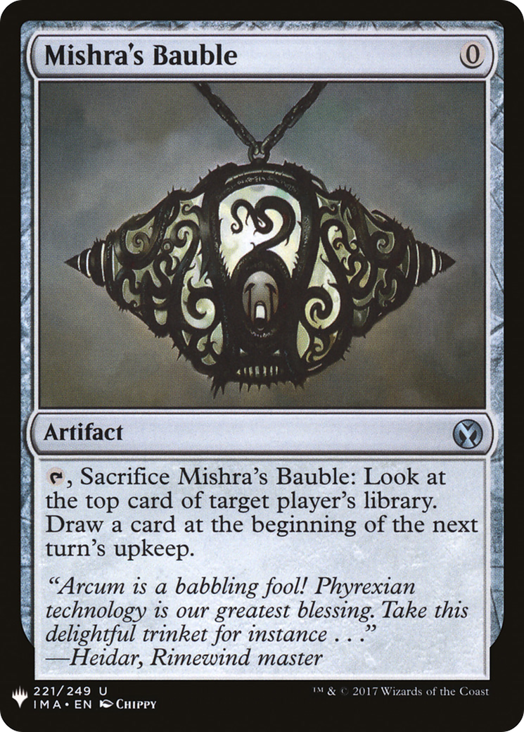 Image of Mishra's Bauble (LIST-221) - The List