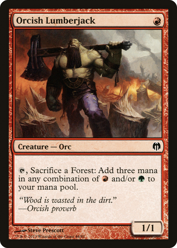 Image of Orcish Lumberjack (DDL-044) - Duel Decks: Heroes vs. Monsters