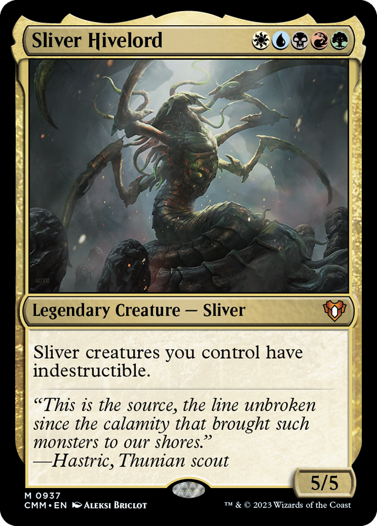 Image of Sliver Hivelord (CMM-937) - Commander Masters