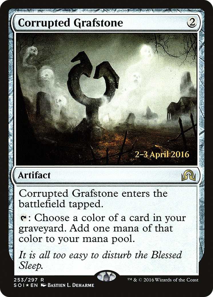 Image of Corrupted Grafstone (PRE-253) - Shadows over Innistrad Promos Foil