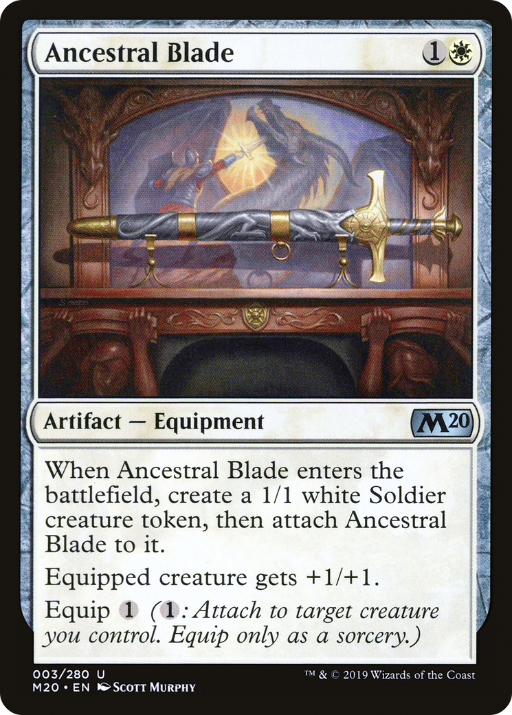 Image of Ancestral Blade (M20-003) - Core Set 2020