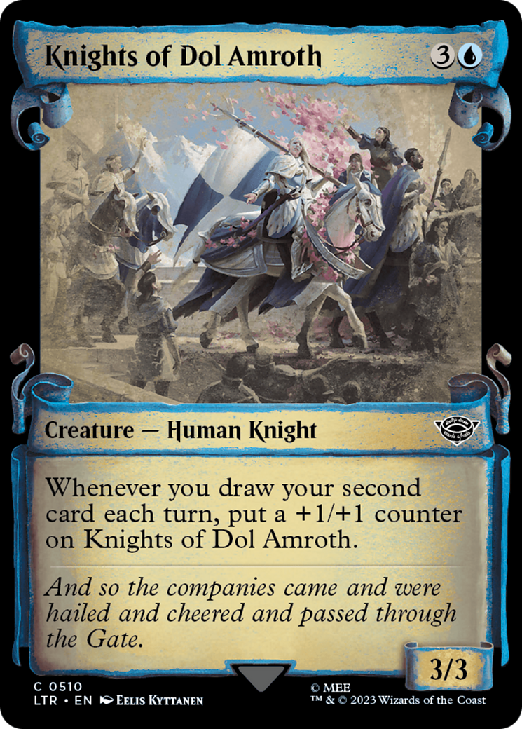 Image of Knights of Dol Amroth (Showcase Scrolls) (LTR-510) - The Lord of the Rings: Tales of Middle-earth: (Showcase) Foil
