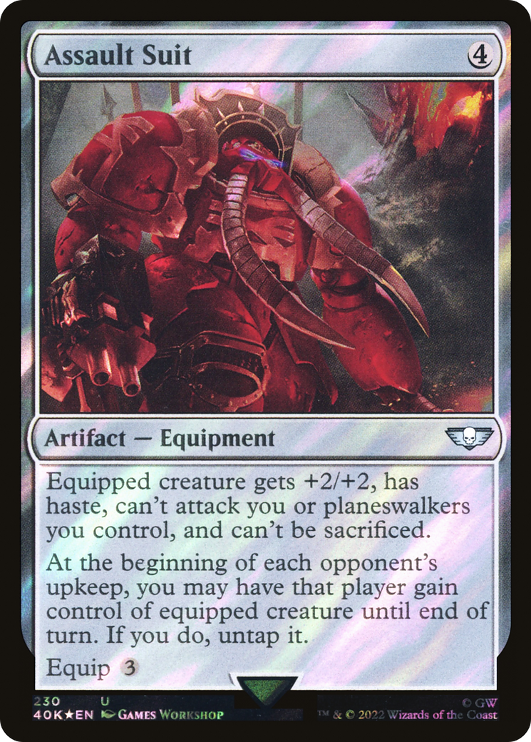Image of Assault Suit (Surge Foil) (40K-230) - Warhammer 40,000 Commander Foil