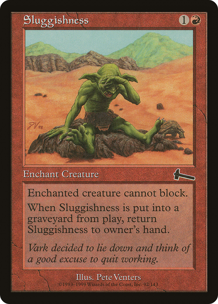 Image of Sluggishness (ULG-092) - Urza's Legacy Foil