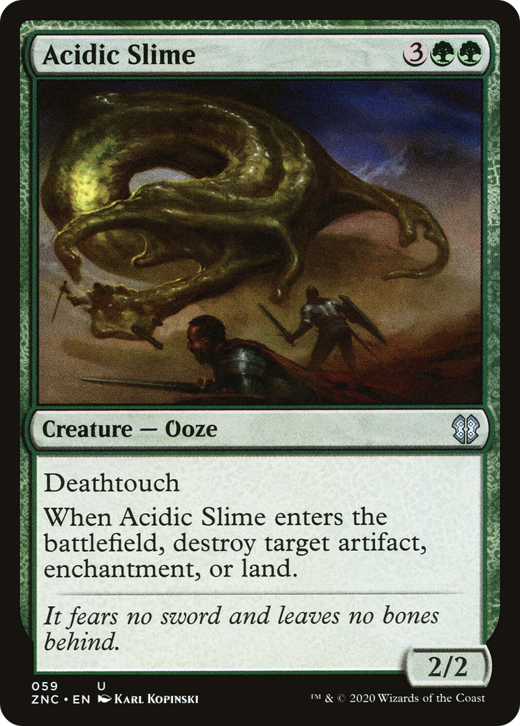 Image of Acidic Slime (ZNC-059) - Zendikar Rising Commander