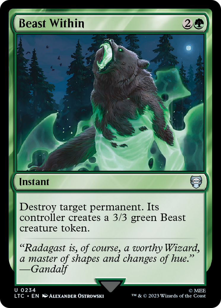 Image of Beast Within (LTC-234) - Tales of Middle-earth Commander
