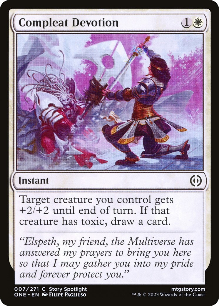 Image of Compleat Devotion (ONE-007) - Phyrexia: All Will Be One Foil