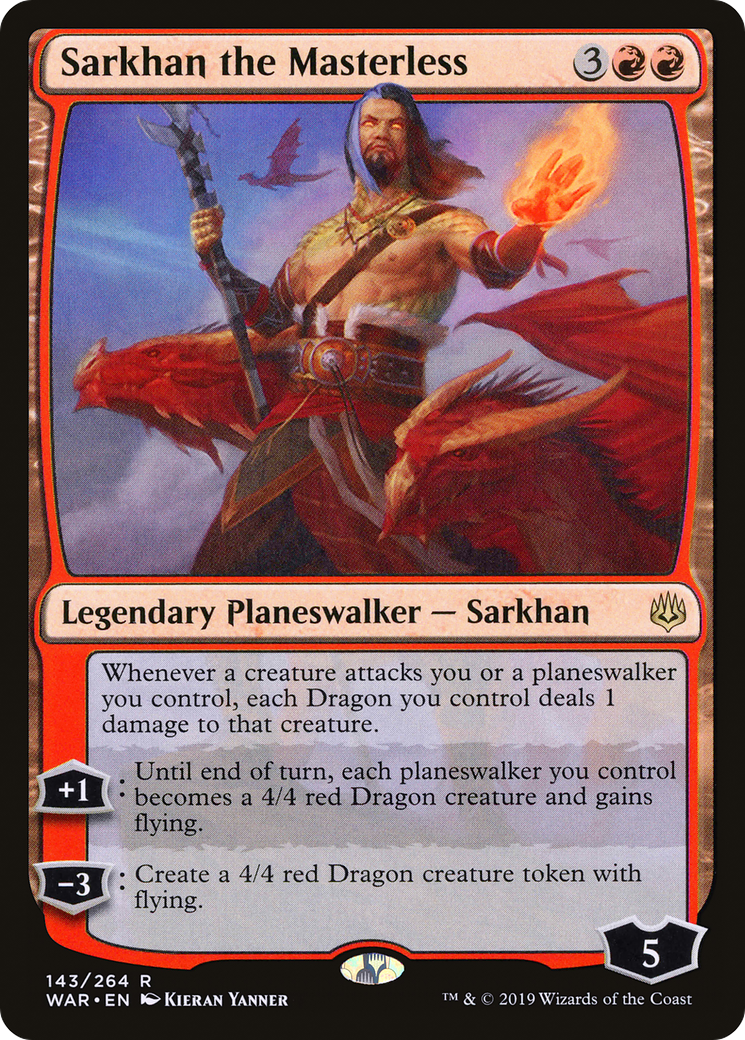 Image of Sarkhan the Masterless (WAR-143) - War of the Spark Foil