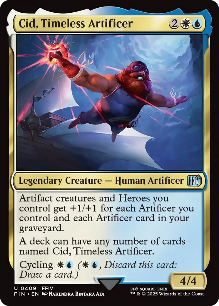 Image of Cid, Timeless Artificer (0409) (FIN-409) - FINAL FANTASY Foil