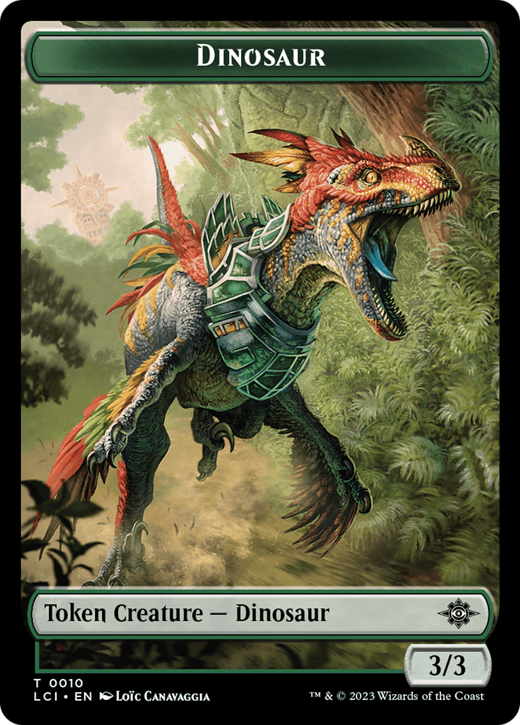 Image of Dinosaur (TLCI-010) - The Lost Caverns of Ixalan Tokens Foil