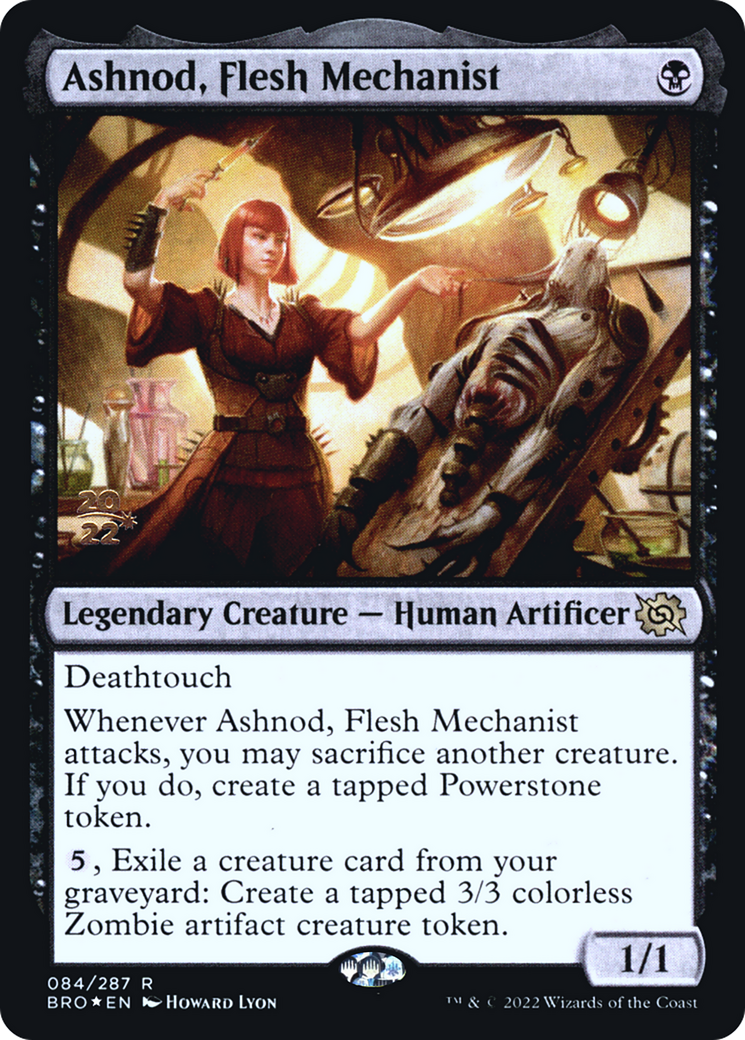 Image of Ashnod, Flesh Mechanist (PRE-084) - The Brothers' War Promos Foil