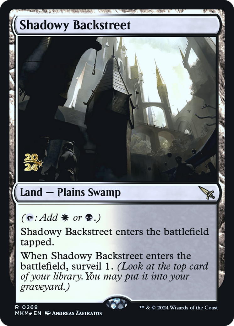 Image of Shadowy Backstreet (PRE-268) - Murders at Karlov Manor Promos Foil
