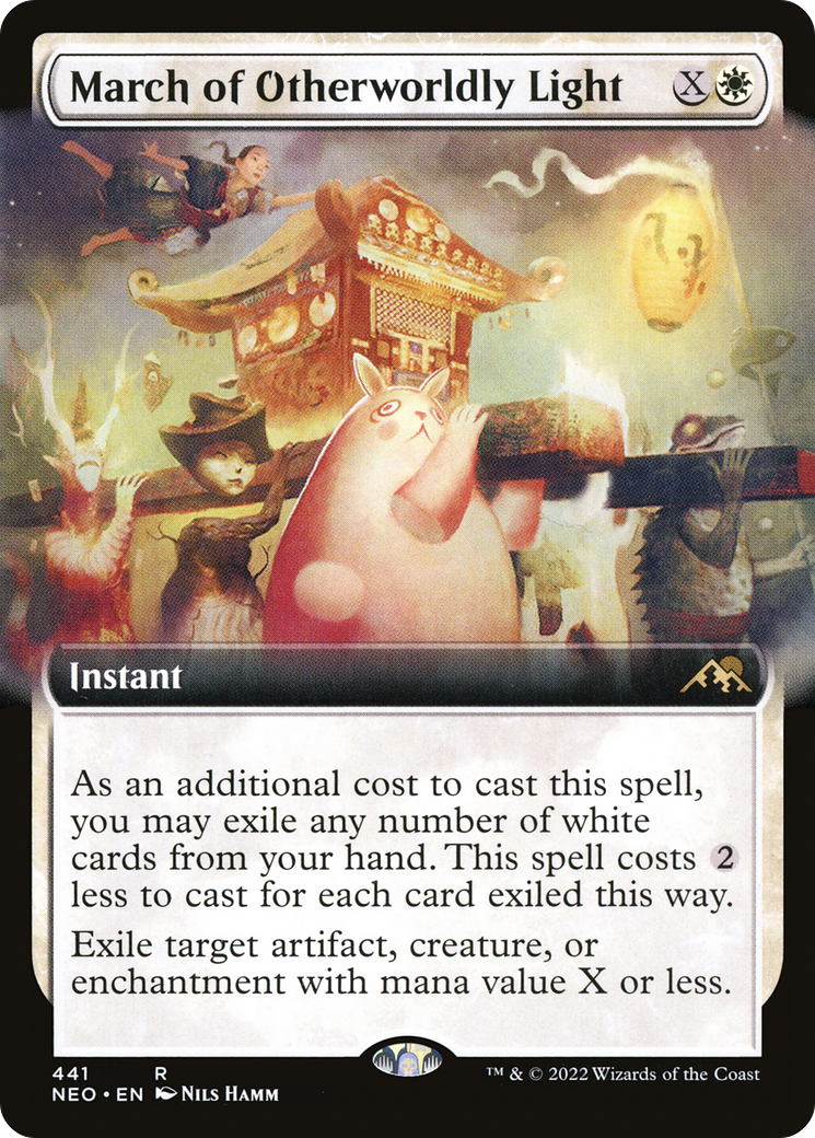 Image of March of Otherworldly Light (Extended Art) (NEO-441) - Kamigawa: Neon Dynasty: (Extended Art)