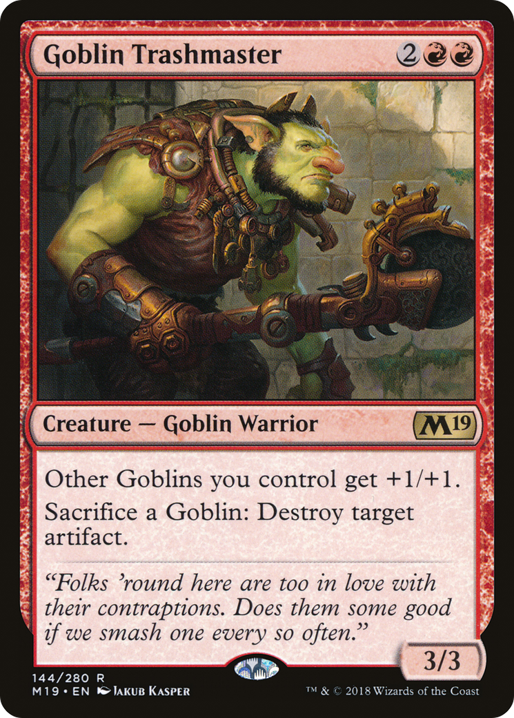 Image of Goblin Trashmaster (M19-144) - Core Set 2019