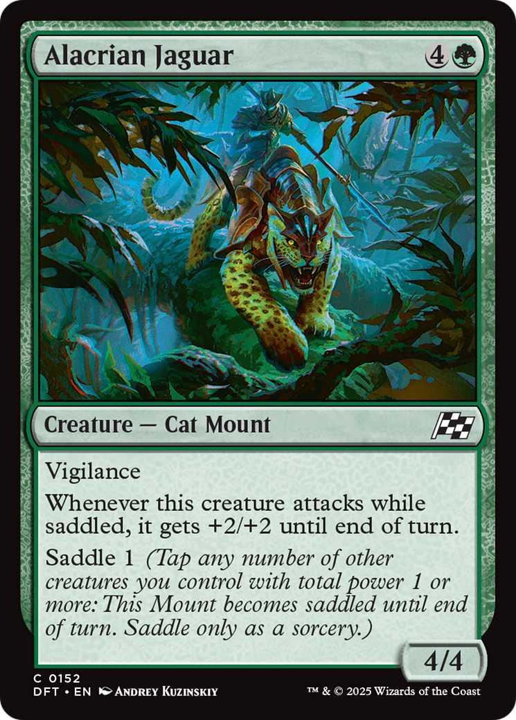 Image of Alacrian Jaguar (DFT-152) - Aetherdrift Foil