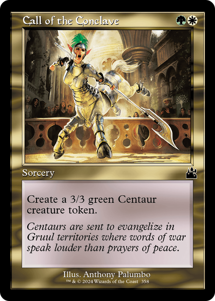 Image of Call of the Conclave (Retro Frame) (RVR-358) - Ravnica Remastered Foil