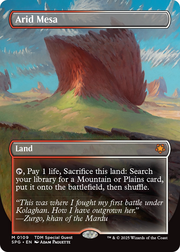 Image of Arid Mesa (Borderless) (SPG-109) - Special Guests (Borderless) Foil