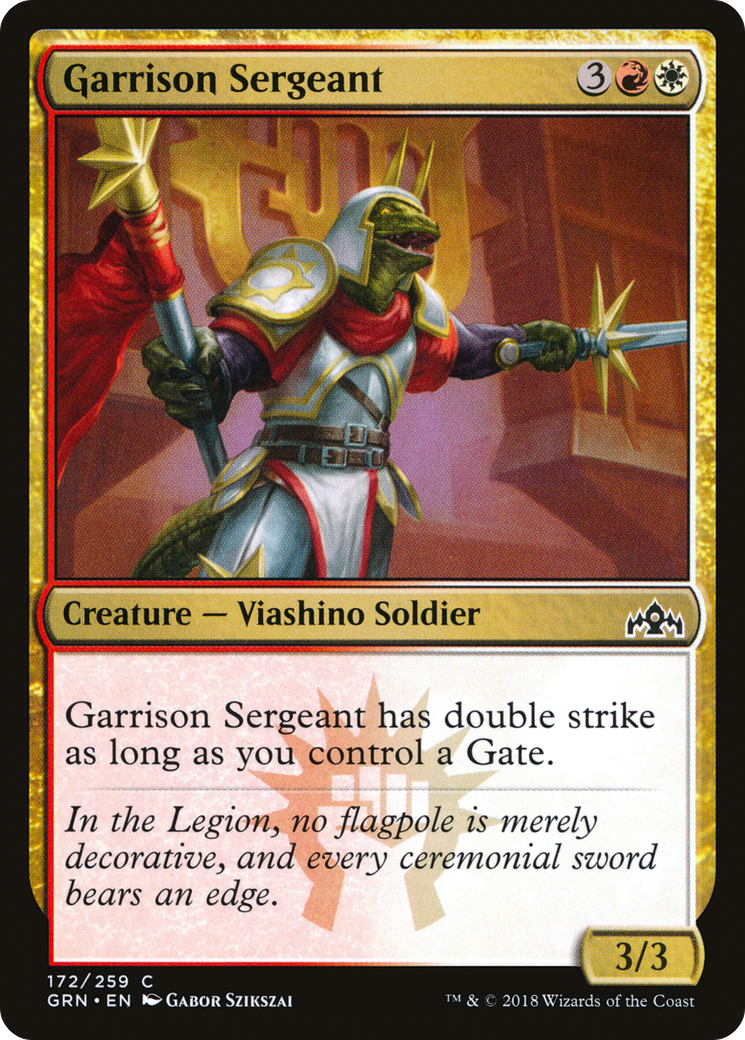 Image of Garrison Sergeant (GRN-172) - Guilds of Ravnica Foil