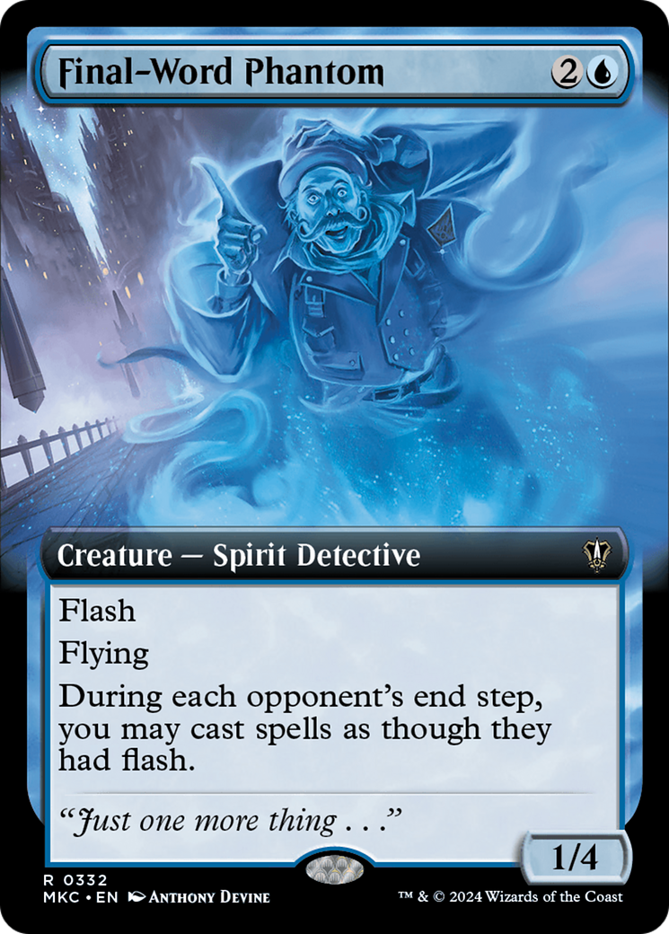 Image of Final-Word Phantom (Extended Art) (MKC-332) - Murders at Karlov Manor Commander: (Extended Art)
