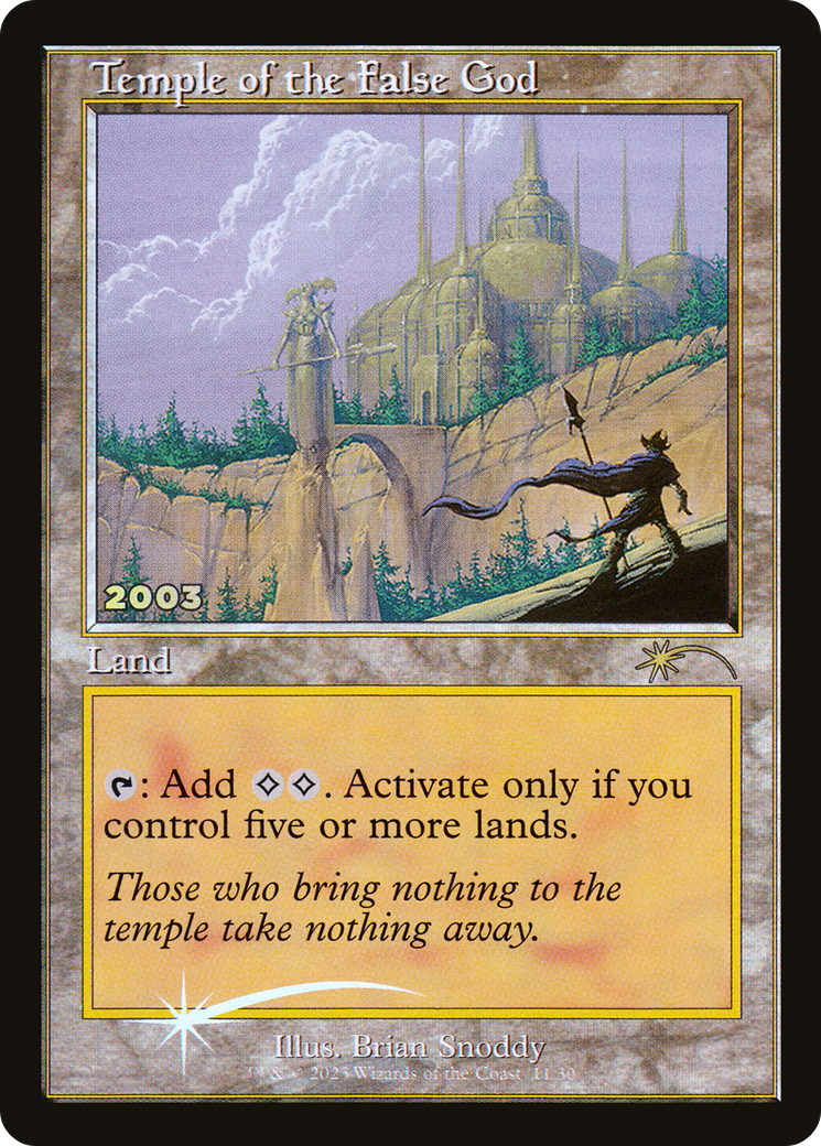 Image of Temple of the False God (30A-P-011) - 30th Anniversary Play Promos Foil