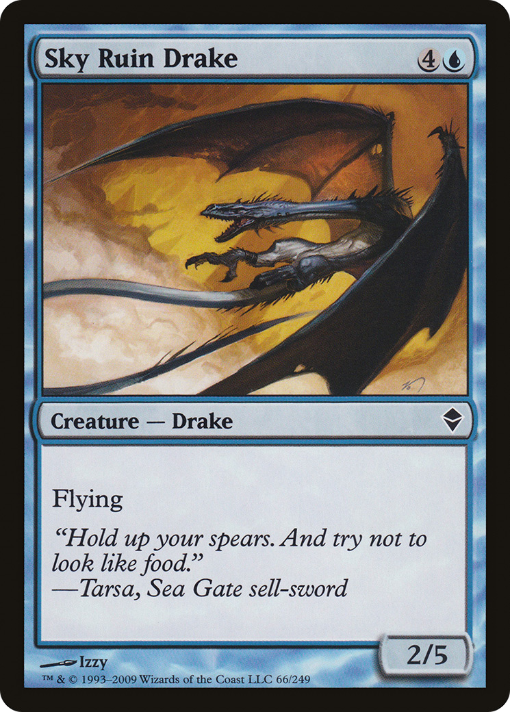Image of Sky Ruin Drake (ZEN-066) - Zendikar Foil
