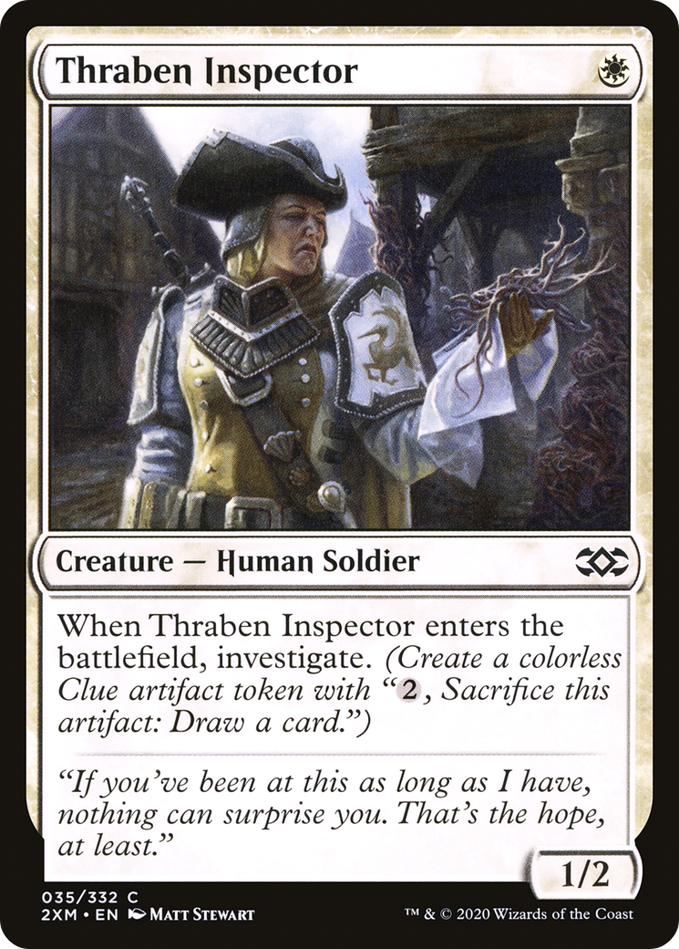 Image of Thraben Inspector (2XM-035) - Double Masters Foil