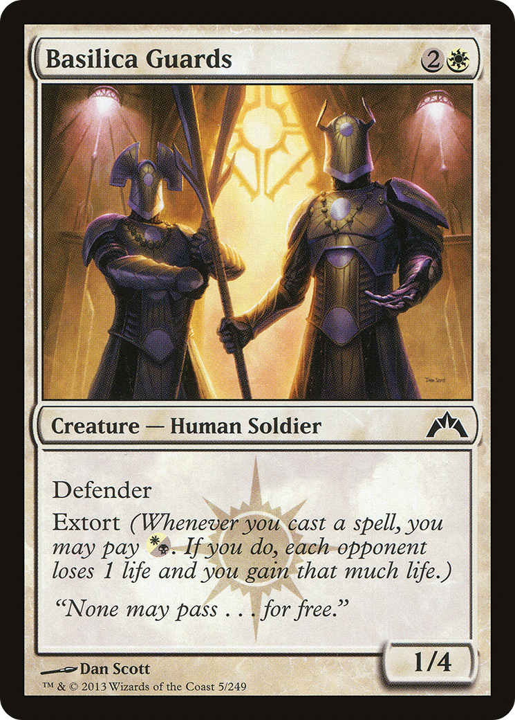 Image of Basilica Guards (GTC-005) - Gatecrash Foil