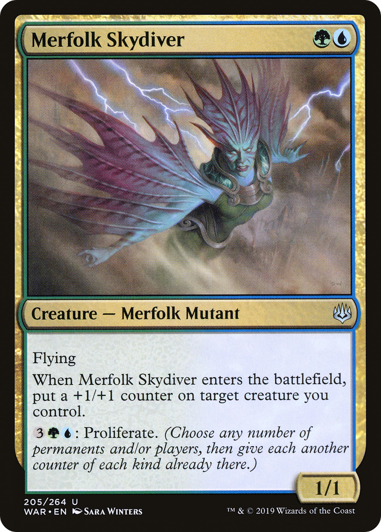 Image of Merfolk Skydiver (WAR-205) - War of the Spark