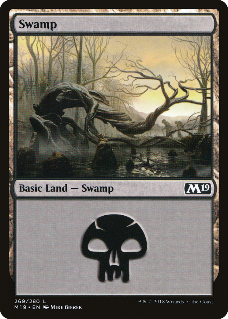 Image of Swamp (269) (M19-269) - Core Set 2019 Foil