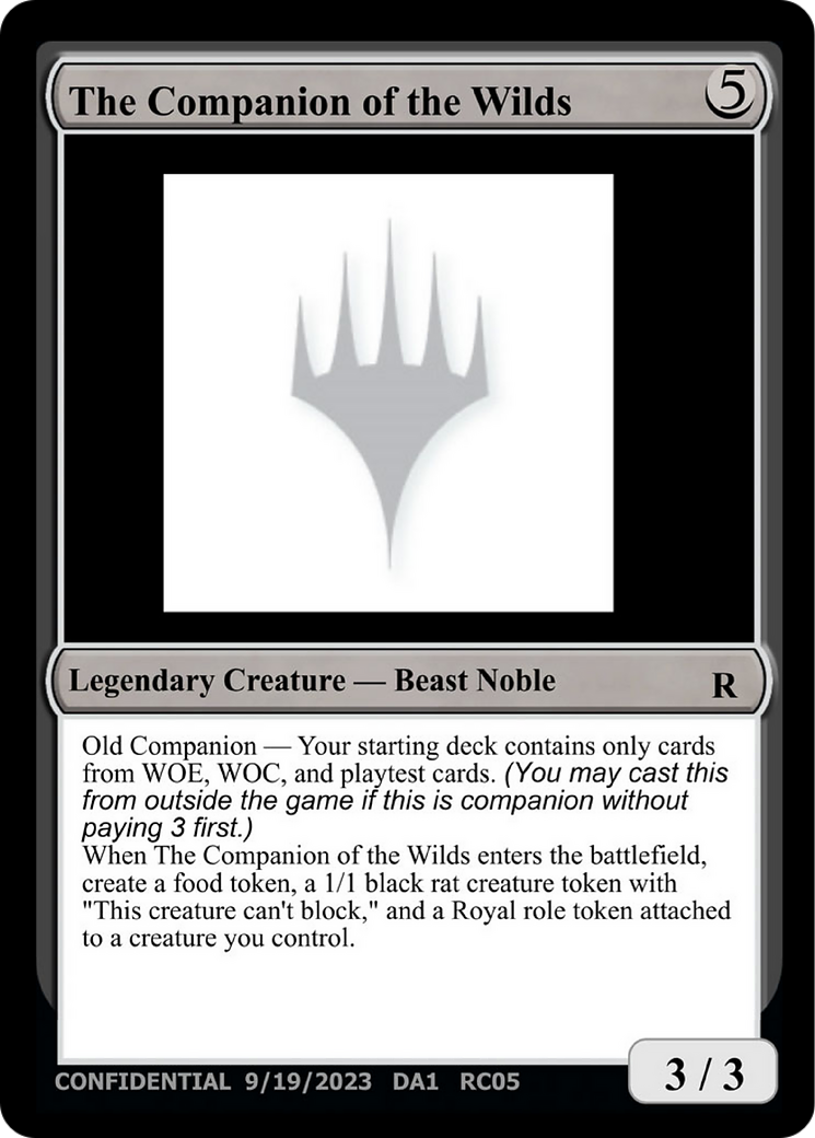Image of The Companion of the Wilds (UNK-RC05B) - Unknown Event