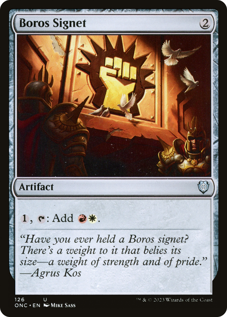 Image of Boros Signet (ONC-126) - Phyrexia: All Will Be One Commander